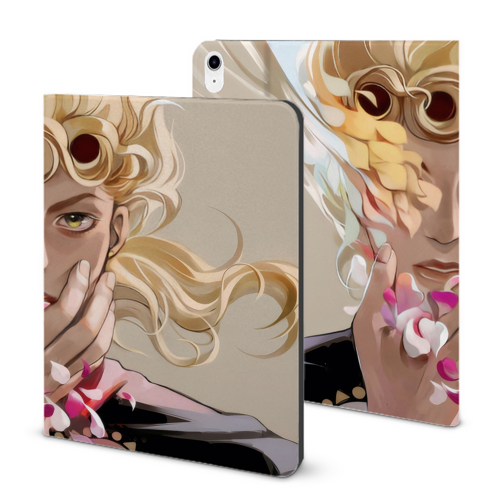 （画像用） ジョジョの奇妙な冒険 JoJo's Bizarre Adventure IPad ケース ブック型 PUレザー TPU 耐衝撃 軽量 薄型 ペン収納なし 全面保護 IPad 各モデル対応
